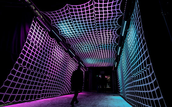 A Grid entrance during an event