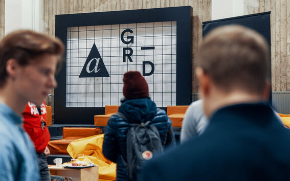 Event attendees at Mordor event space in startup hub A Grid