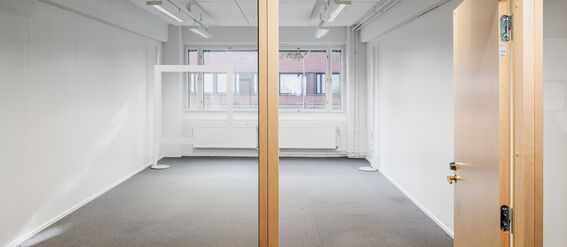 Example of a large leasable office space in startup hub A Grid