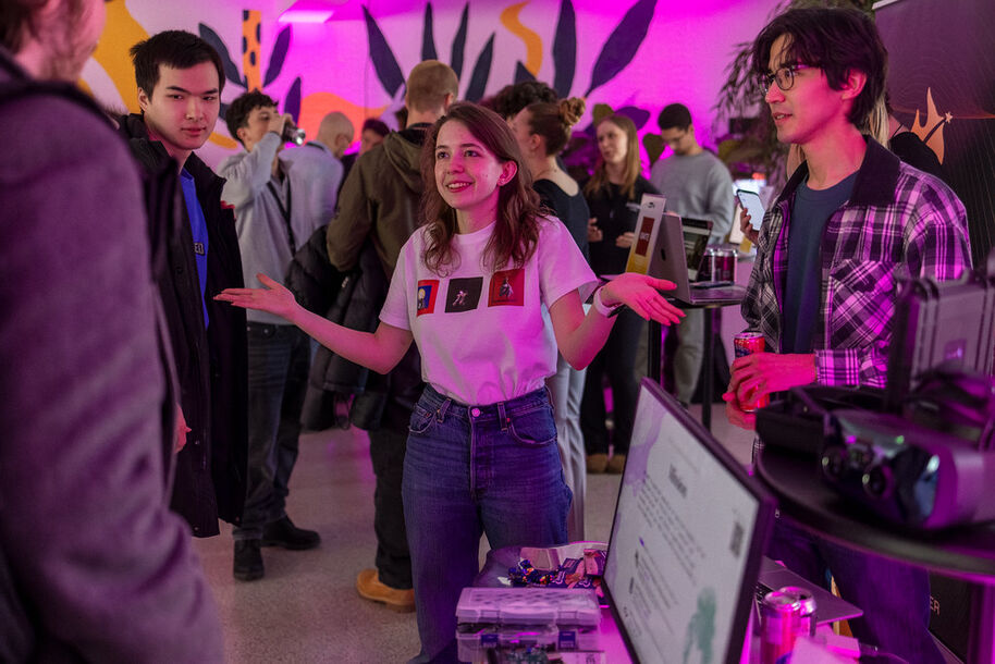 Attendees networking at Demo Day 2026